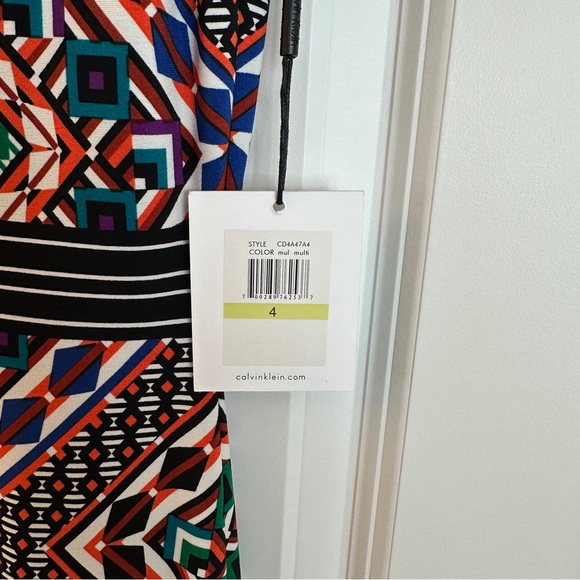 NWT Calvin Klein Multicolored Dress - Picture 5 of 7